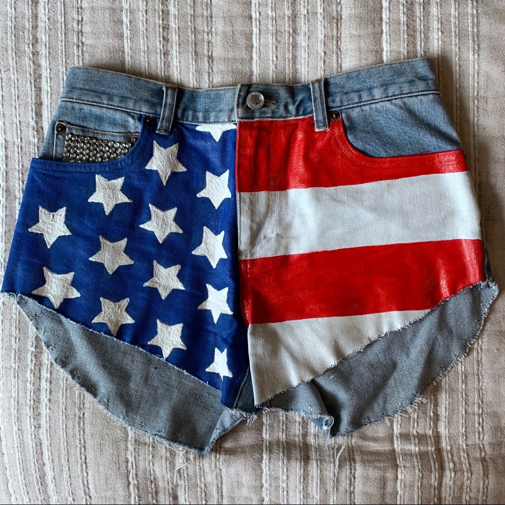 HANDMADE CUSTOM HIGH WAISTED SHORTS